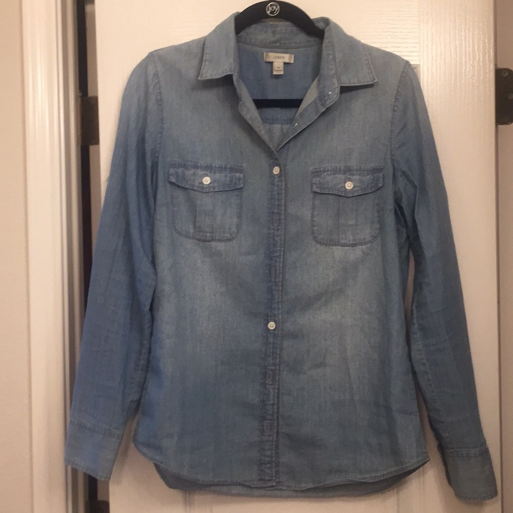 Blue jean shirt